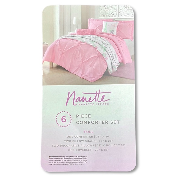 6pc FULL Comforter Set Frenchie - Picture 4 of 4